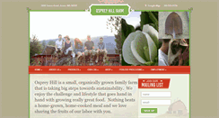 Desktop Screenshot of ospreyhillfarm.com